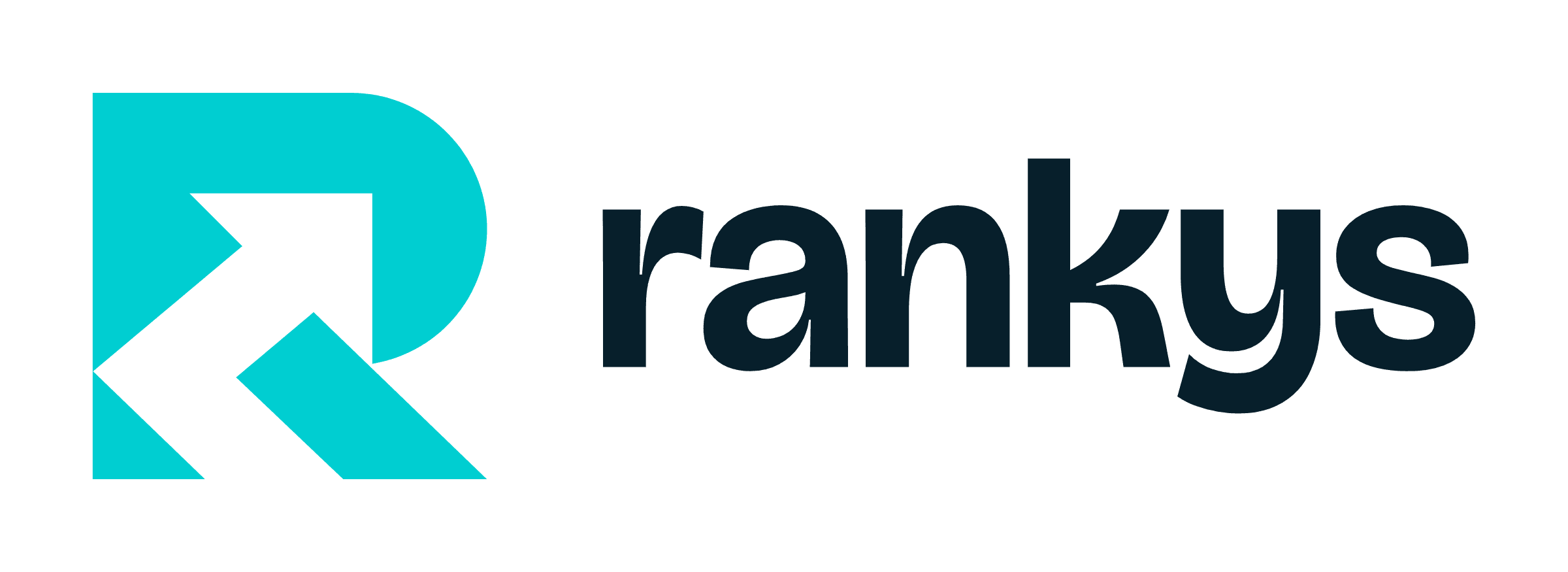 Lockup da marca Rankys, a escola do Netlinks Group, em turquesa